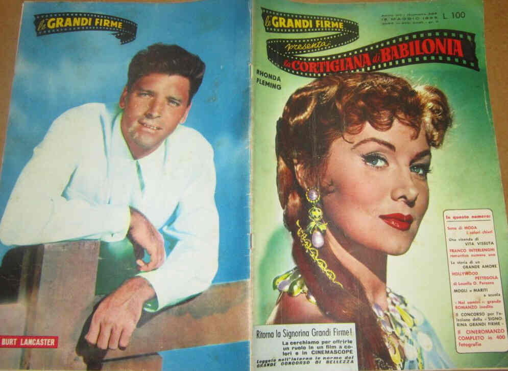 GRANDI FIRME|LE (1950s) magazine side cover Issue 286 16 May 1955