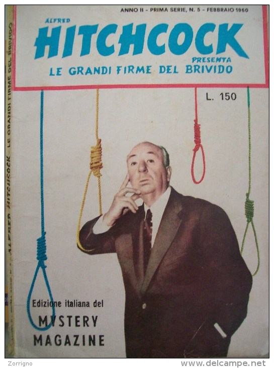 ALFRED HITCHCOCK PRESENTA LE GRANDI FIRME DEL BRIVIDO magazine side cover Issue 5 February 1960