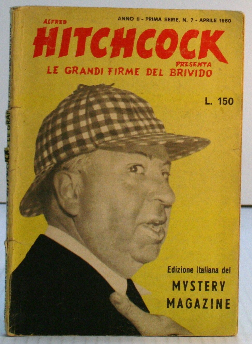 ALFRED HITCHCOCK PRESENTA LE GRANDI FIRME DEL BRIVIDO magazine side cover Issue 7 April 1960