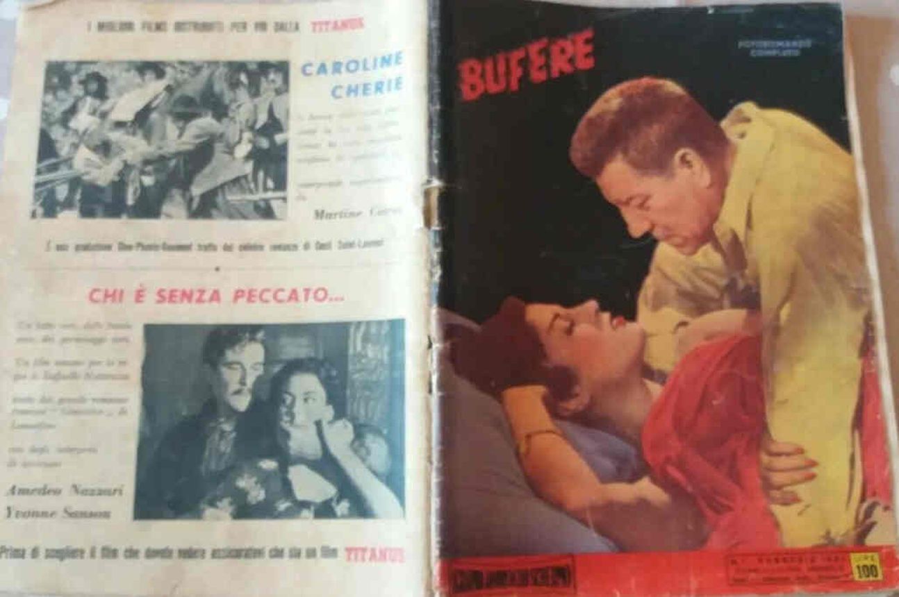 I GRANDI AMORI DELLO SCHERMO magazine side cover Issue 1  February 1954
