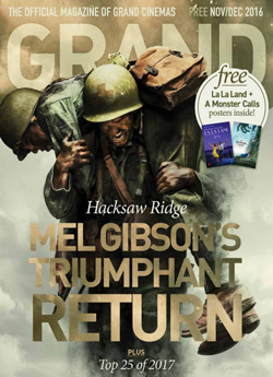 GRAND CINEMAS magazine side cover November/December 2016