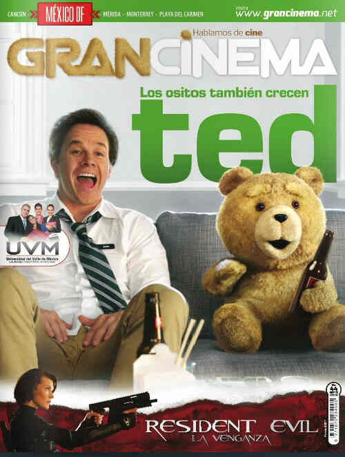 GRANCINEMA magazine side cover September 2012