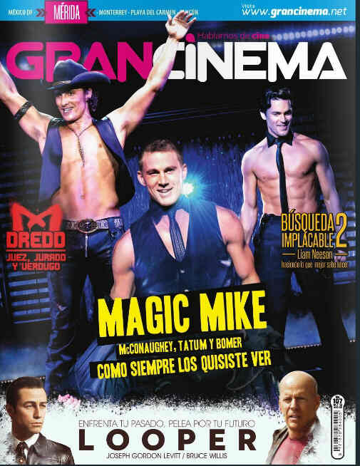 GRANCINEMA magazine side cover October 2012