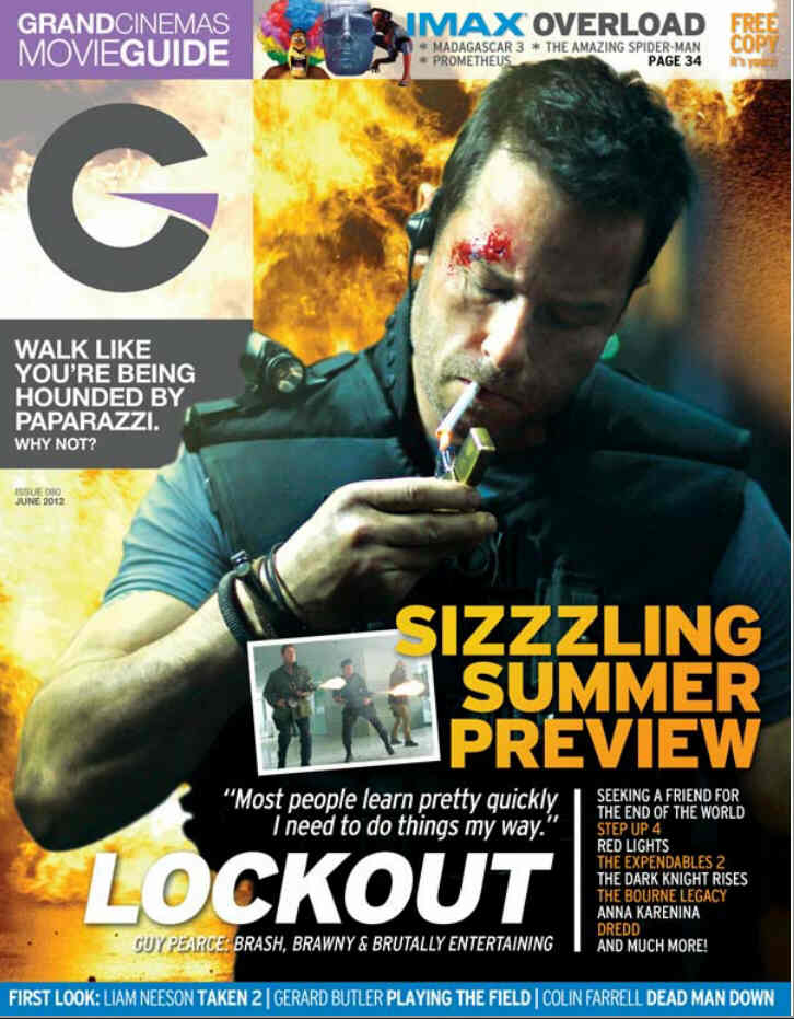GRAND CINEMAS magazine side cover Issue 80 June 2012