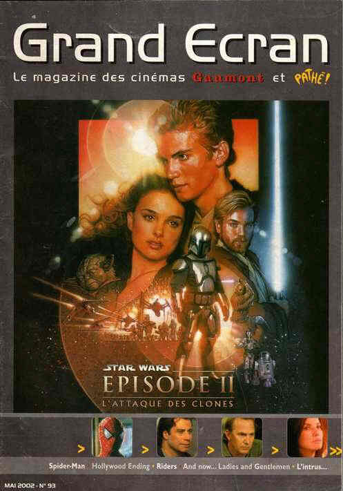GRAND ECRAN magazine side cover Issue 93 May 2002