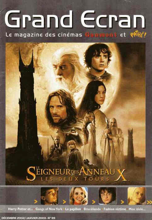 GRAND ECRAN magazine side cover Issue 99 December 2002