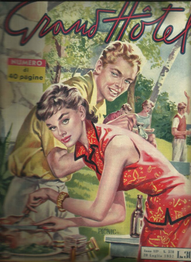 GRAND HOTEL magazine side cover Issue 578 28 July 1957