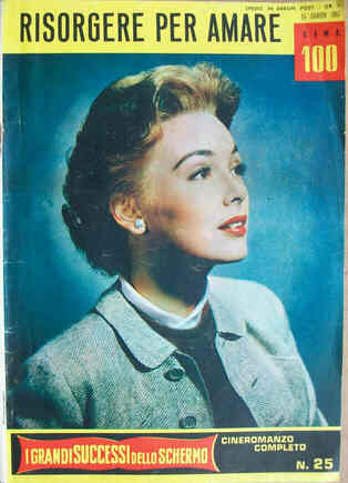 GRANDI SUCCESSI DELLO SCHERMO magazine side cover Issue 25 August 1957
