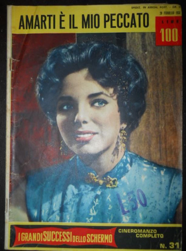 GRANDI SUCCESSI DELLO SCHERMO magazine side cover Issue 31 20 February 1958