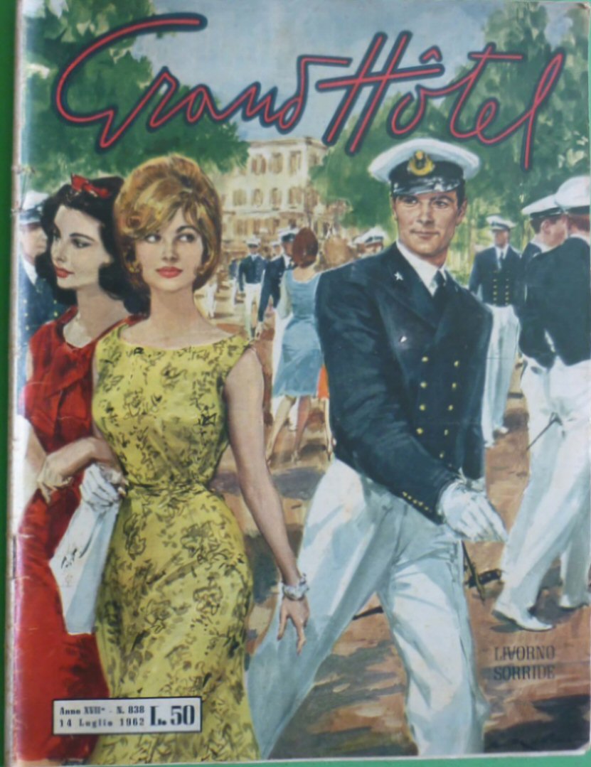GRAND HOTEL magazine side cover Issue 838   1962