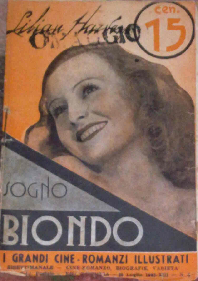 GRANDI CINE-ROMANZI ILLUSTRATI | I magazine side cover Issue 5 28 July 1935
