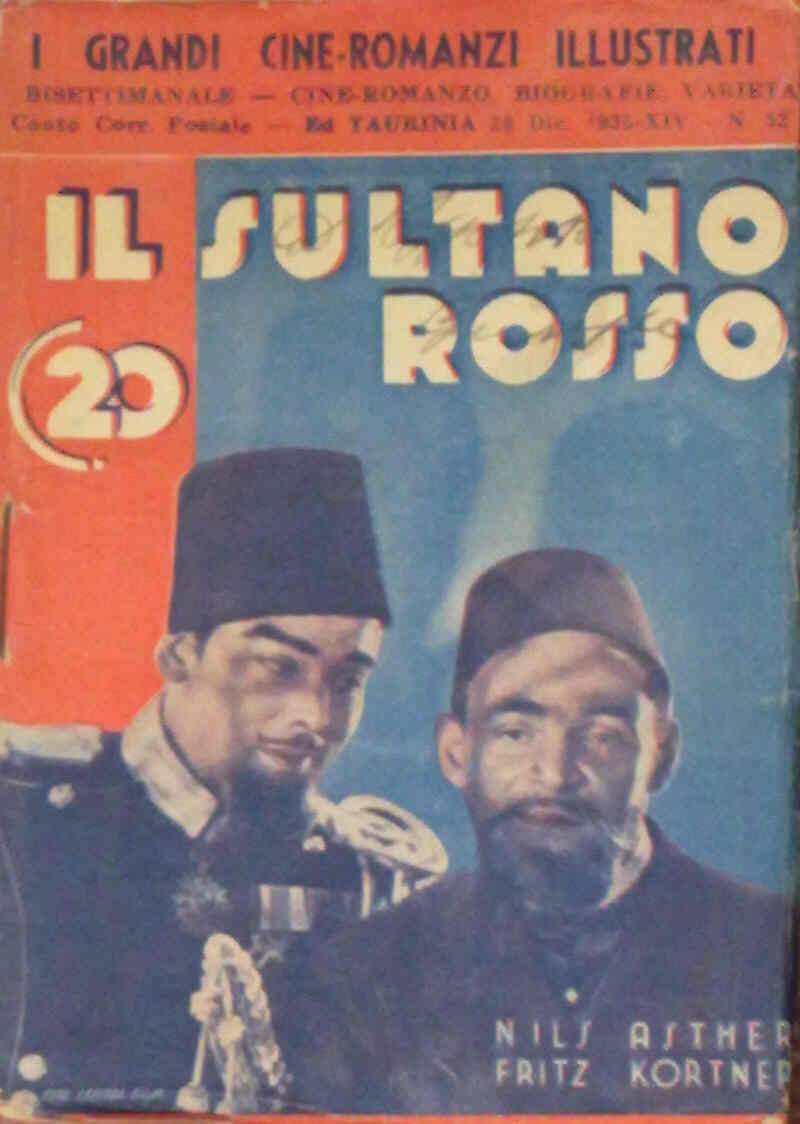 GRANDI CINE-ROMANZI ILLUSTRATI | I magazine side cover Issue 52 28 December 1935