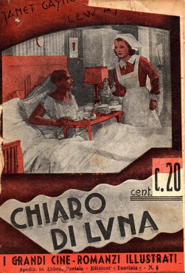 GRANDI CINE-ROMANZI ILLUSTRATI | I magazine side cover Issue 3  1935