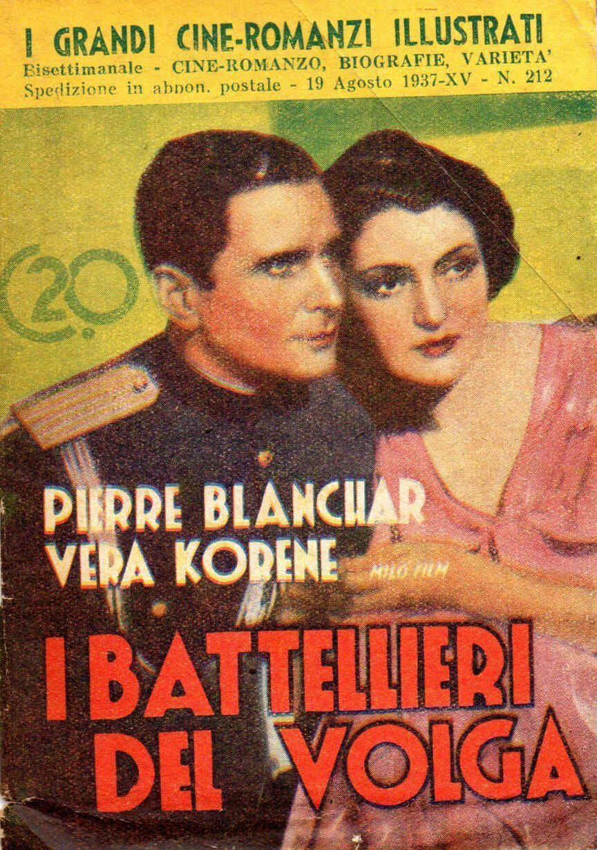 GRANDI CINE-ROMANZI ILLUSTRATI | I magazine side cover Issue 212 19 August 1937