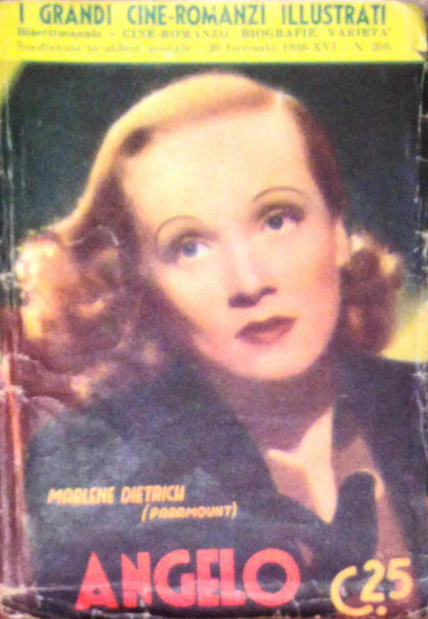 GRANDI CINE-ROMANZI ILLUSTRATI | I magazine side cover Issue 260 30 January 1938