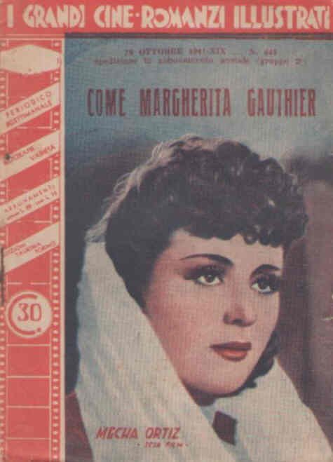 GRANDI CINE-ROMANZI ILLUSTRATI | I magazine side cover Issue 645 29 October 1941