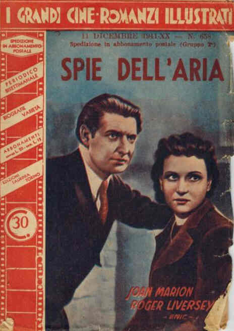 GRANDI CINE-ROMANZI ILLUSTRATI | I magazine side cover Issue 658 11 December 1941