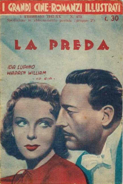 GRANDI CINE-ROMANZI ILLUSTRATI | I magazine side cover Issue 673 1 February 1942