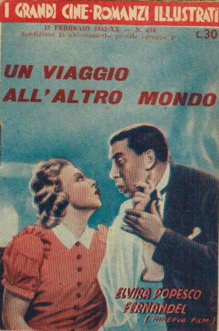 GRANDI CINE-ROMANZI ILLUSTRATI | I magazine side cover Issue 676 12 February 1942