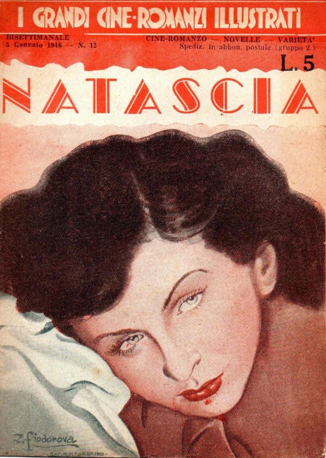 GRANDI CINE-ROMANZI ILLUSTRATI | I magazine side cover Issue 12 5 January 1946