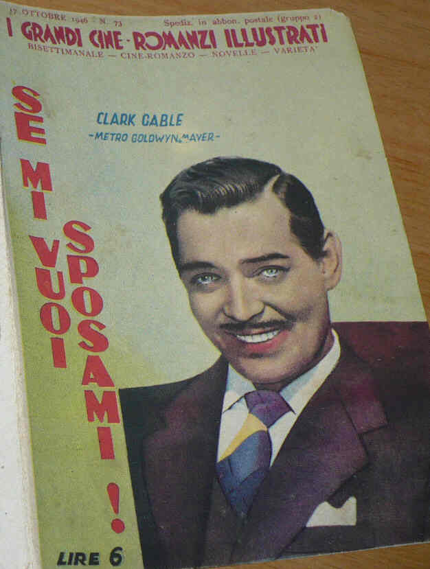 GRANDI CINE-ROMANZI ILLUSTRATI | I magazine side cover Issue 73 17 October 1946