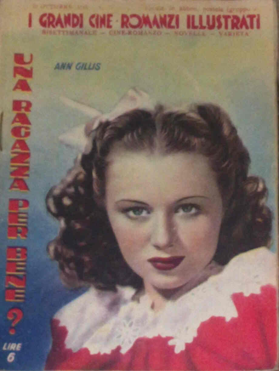 GRANDI CINE-ROMANZI ILLUSTRATI | I magazine side cover Issue 74 20 October 1946
