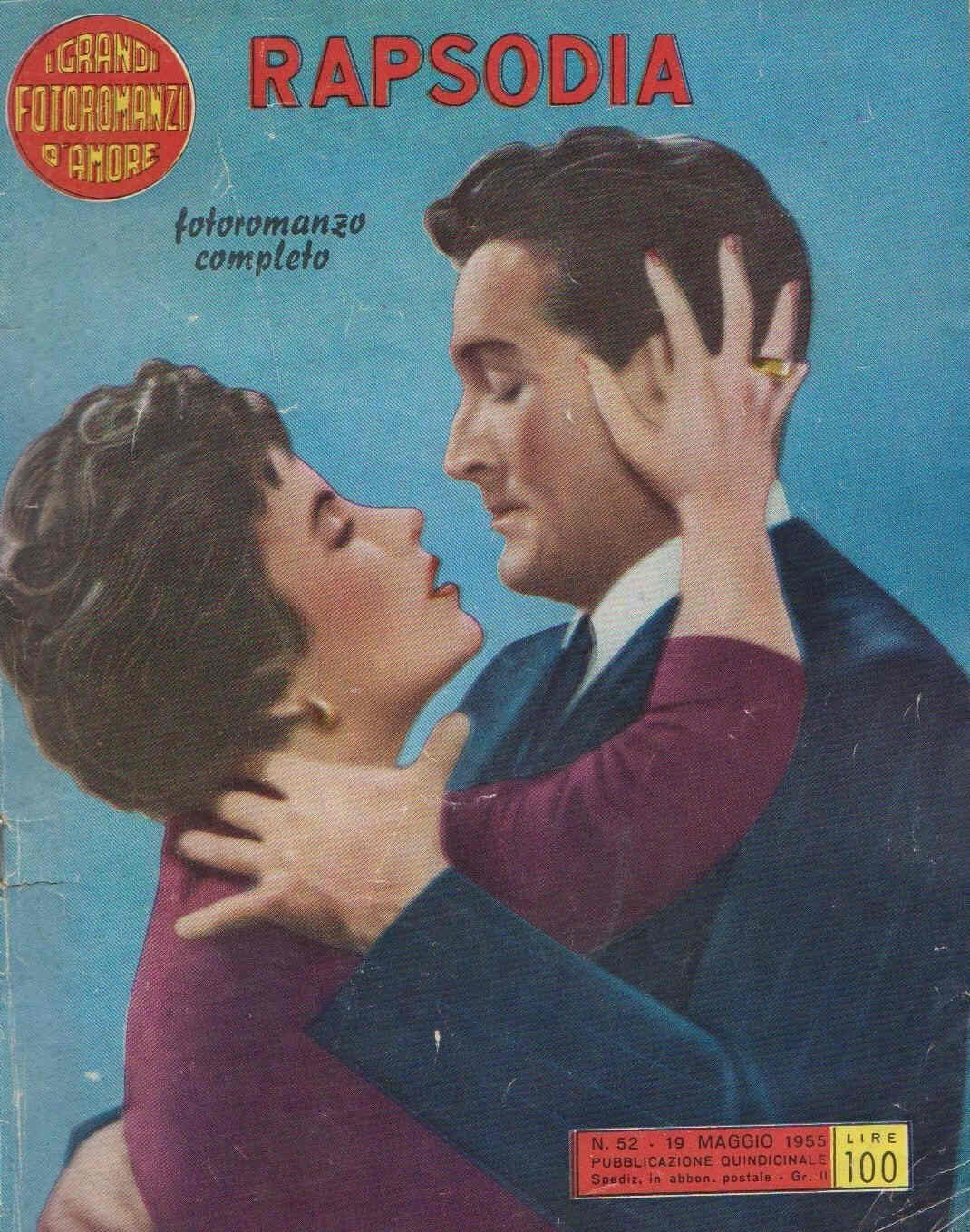 GRANDI FOTOROMANZI D AMORE | I magazine side cover Issue 52 19 May 1955