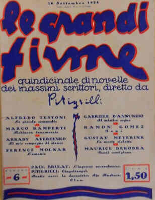 GRANDI FIRME | LE magazine side cover Issue 6 15 September 1924