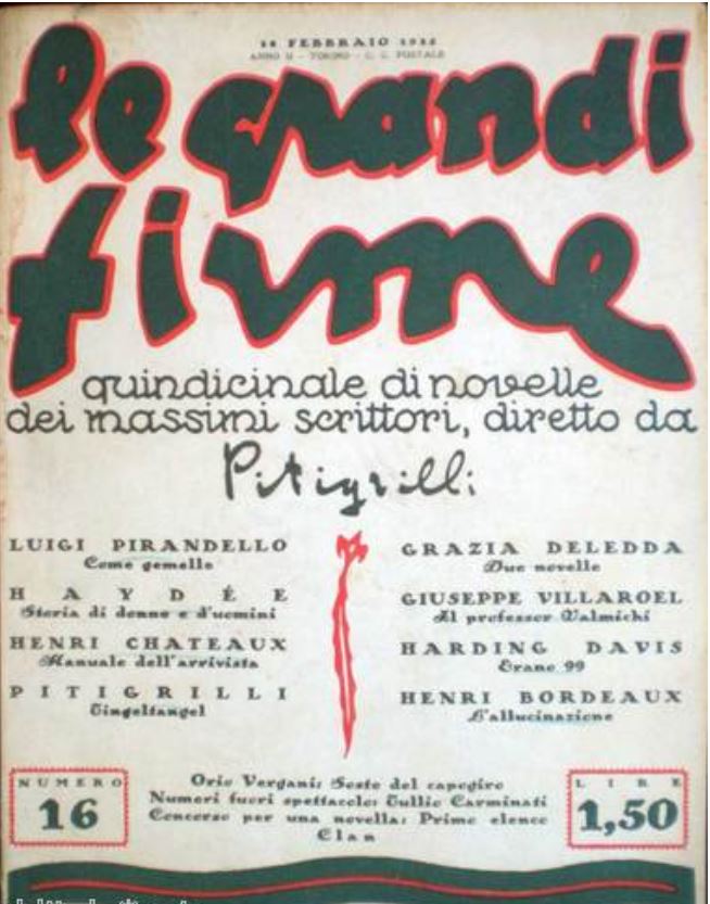GRANDI FIRME | LE magazine side cover Issue 16 15 February 1925