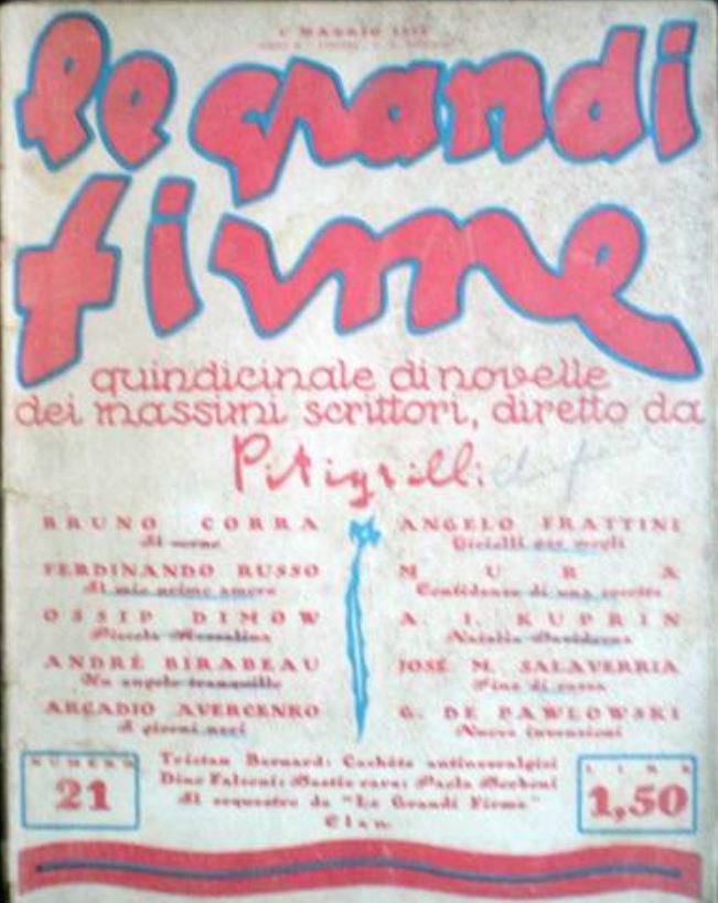 GRANDI FIRME | LE magazine side cover Issue 21 1 May 1925