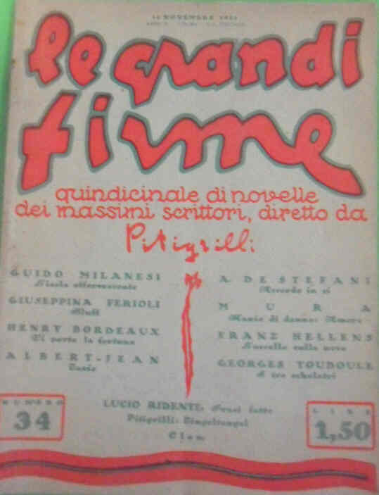 GRANDI FIRME | LE magazine side cover Issue 34 15 November 1925