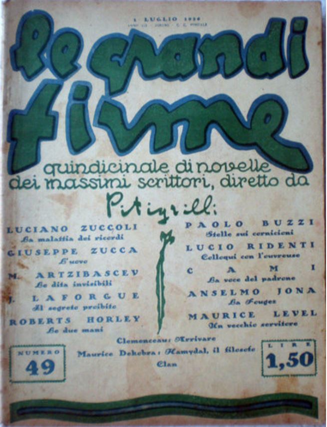 GRANDI FIRME | LE magazine side cover Issue 49 1 July 1926