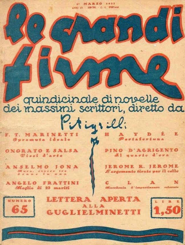 GRANDI FIRME | LE magazine side cover Issue 65 1 March 1927