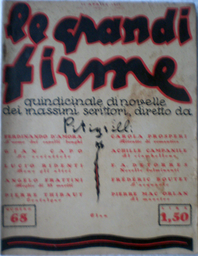 GRANDI FIRME | LE magazine side cover Issue 68 15 April 1927