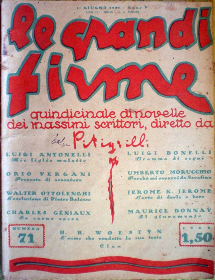 GRANDI FIRME | LE magazine side cover Issue 71 1 June 1927