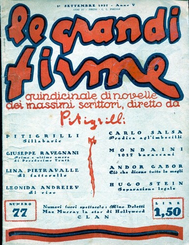 GRANDI FIRME | LE magazine side cover Issue 77 1 September 1927
