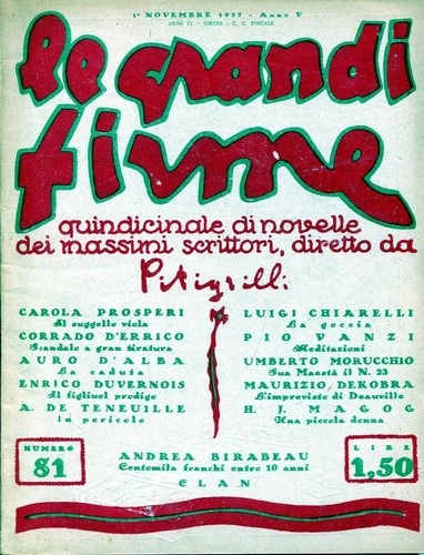 GRANDI FIRME | LE magazine side cover Issue 81 1 November 1927