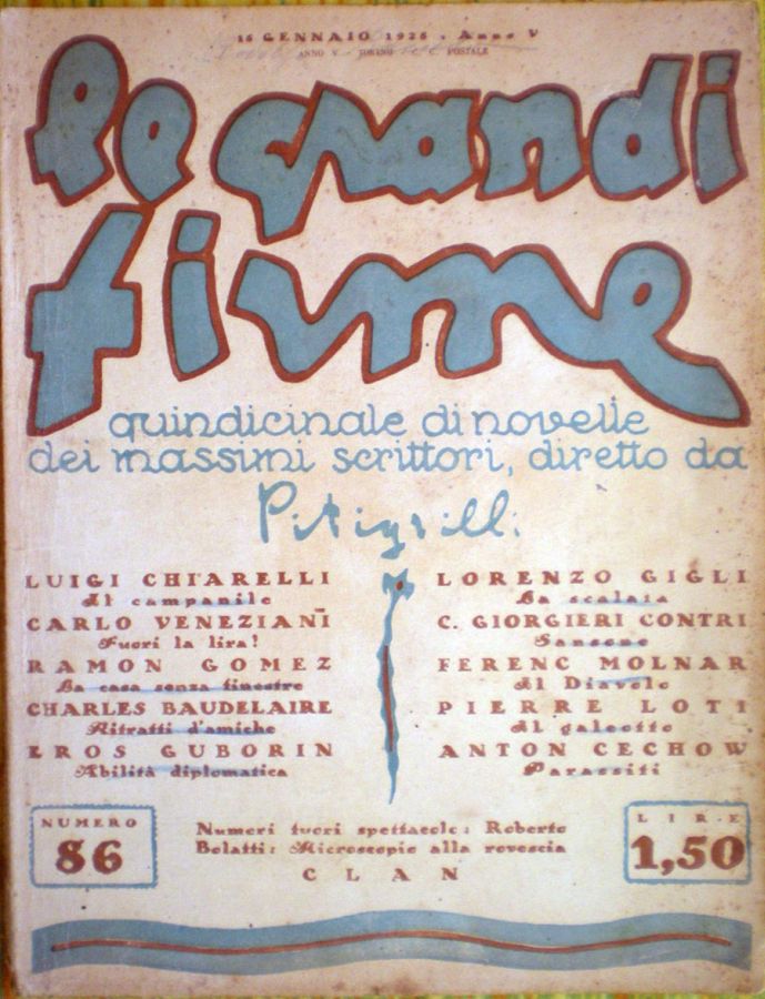 GRANDI FIRME | LE magazine side cover Issue 86 15 January 1928
