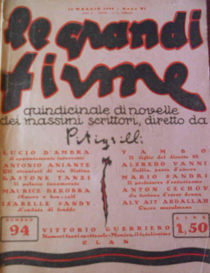 GRANDI FIRME | LE magazine side cover Issue 94 15 May 1928