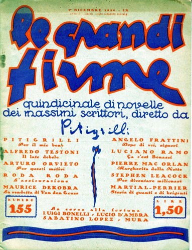 GRANDI FIRME | LE magazine side cover Issue 155 1 December 1930