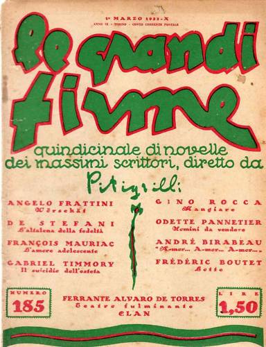 GRANDI FIRME | LE magazine side cover Issue 185 1 March 1932