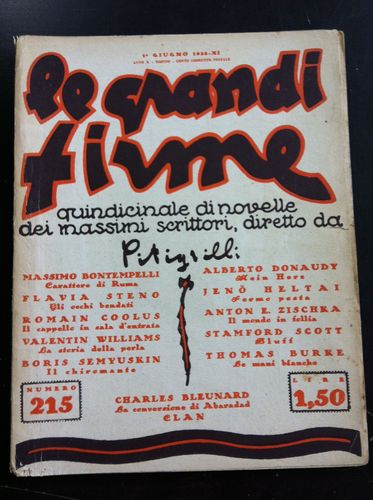 GRANDI FIRME | LE magazine side cover Issue 215 1 June 1933