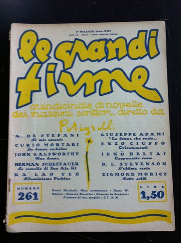 GRANDI FIRME | LE magazine side cover Issue 261 1 May 1935
