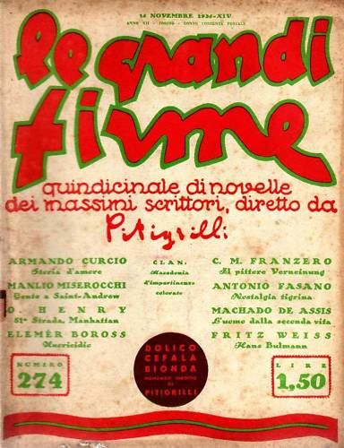 GRANDI FIRME | LE magazine side cover Issue 274 15 November 1935
