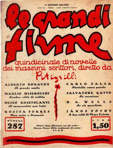 GRANDI FIRME | LE magazine side cover Issue 287 1 June 1936