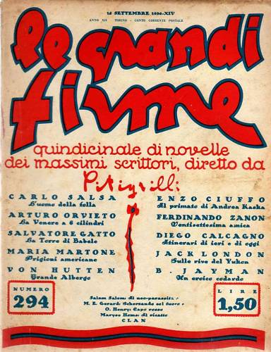 GRANDI FIRME | LE magazine side cover Issue 294 15 September 1936