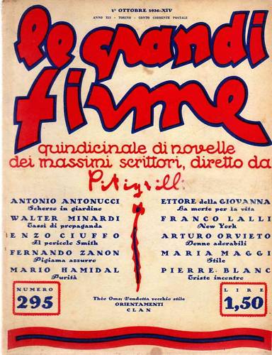 GRANDI FIRME | LE magazine side cover Issue 295 1 October 1936