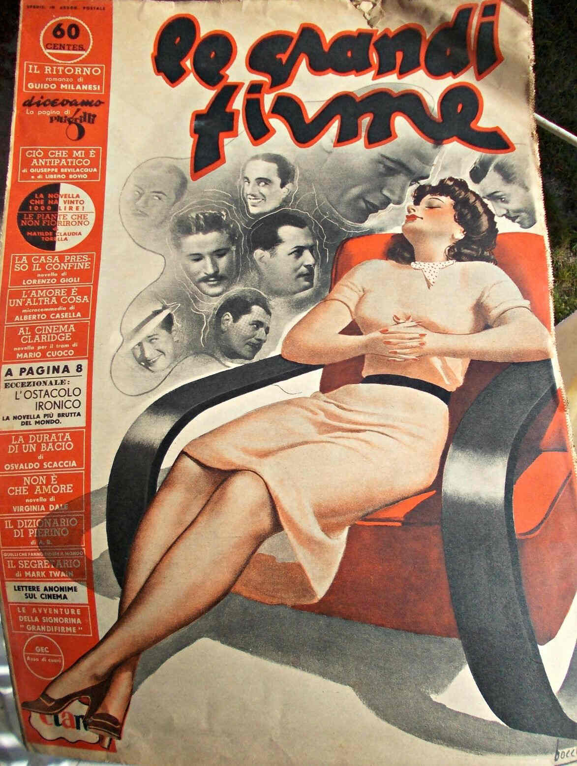 GRANDI FIRME | LE magazine side cover Issue 354 10 March 1938