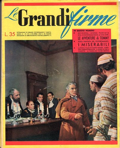 GRANDI FIRME|LE (1950s) magazine side cover Issue 131 20 April 1952