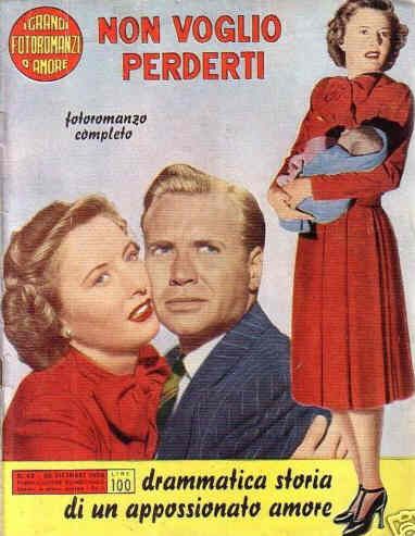 GRANDI FOTOROMANZI D AMORE | I magazine side cover Issue 42  1954